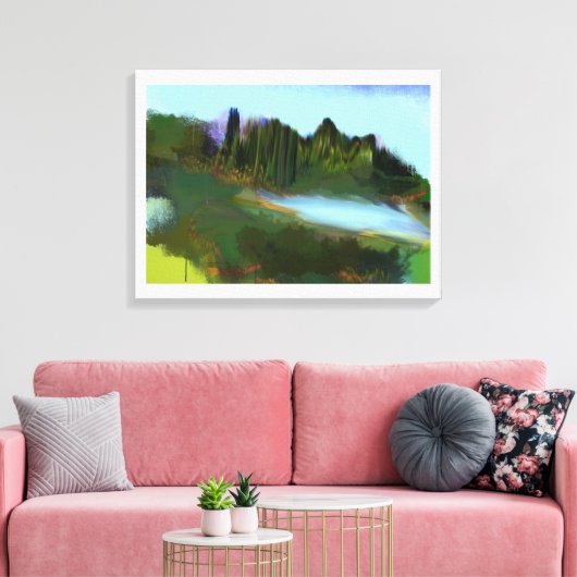 Toile Automne dans le parc peinture numérique (Insitu(Salon))