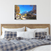 Toile Automne dans un village des Dolomites en Italie (Insitu(Chambre))