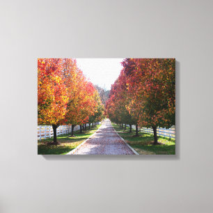 Toile Automne en Virginie Country Farm Paysage Art Prin