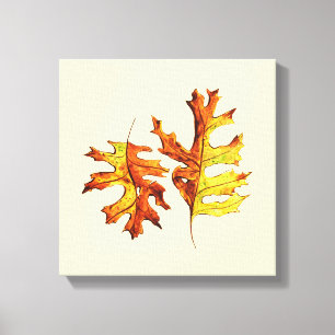 Toile Automne Feuilles Belle Aquarelle Art