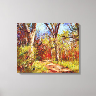 Toile Automne Forêt Canvas d'automne Imprimer