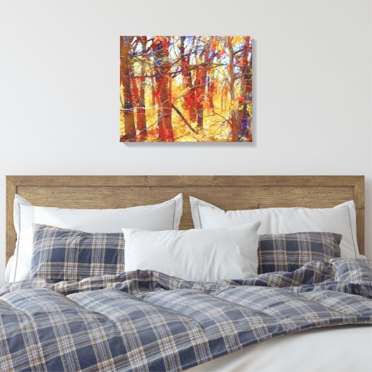 Toile Automne Forêt d'automne Photographie Art Imprimer (Insitu(Chambre))