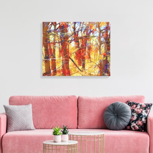 Toile Automne Forêt d'automne Photographie Art Imprimer (Insitu(Salon))