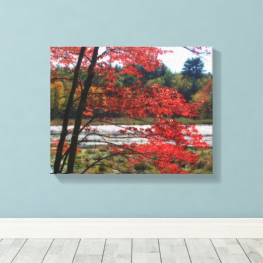 Toile Automne La Nature Securée Des Marais (Insitu (Plancher de Bois))