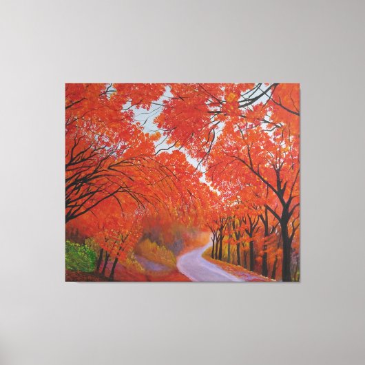 Toile Automne Maple Daejeon Corée (Recto)