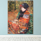 Toile Automne, Portrait de Lydia Cassatt, (Insitu (Plancher de Bois))