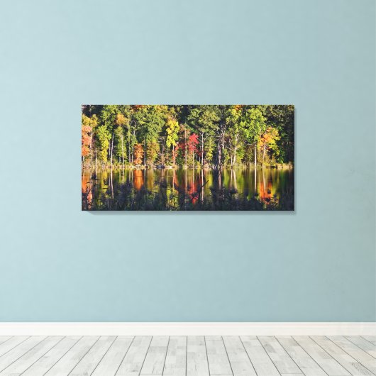 Toile Automne Sur Beardsley Pond (Insitu (Plancher de Bois))