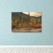 Toile Automne sur le fleuve (Insitu (Plancher de Bois))