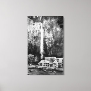 Toile Automnes de Multnomah et photographie de loge