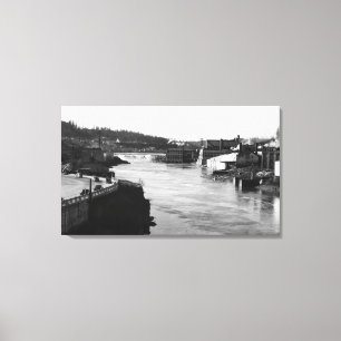 Toile Automnes de Willamette et ville de l'Orégon de