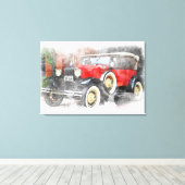 Toile Automobile vintage (Insitu (Plancher de Bois))