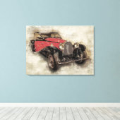 Toile Automobile vintage (Insitu (Plancher de Bois))