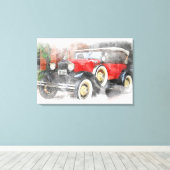 Toile Automobile vintage (Insitu (Plancher de Bois))