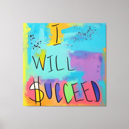 Toile Autonomisation et succès : une affirmation colorée (Recto)