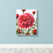 Toile Autonomisation par l'énergie carnation (Insitu (Plancher de Bois))