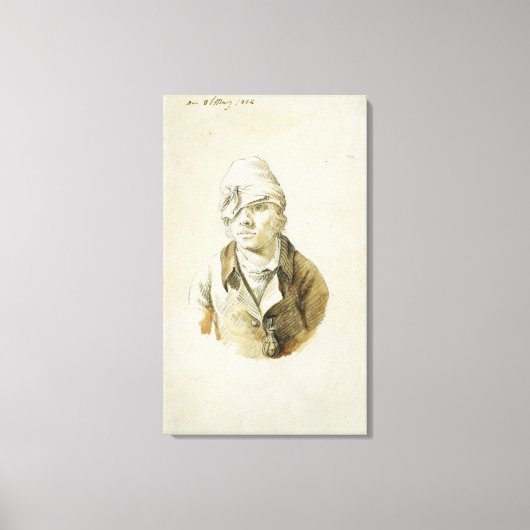 Toile Autoportrait avec Casquette et Patch oculaire (Recto)