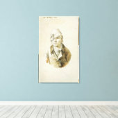 Toile Autoportrait avec Casquette et Patch oculaire (Insitu (Plancher de Bois))