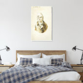 Toile Autoportrait avec Casquette et Patch oculaire (Insitu(Chambre))