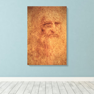Toile Autoportrait de Léonard de Vinci, Art de la Renais