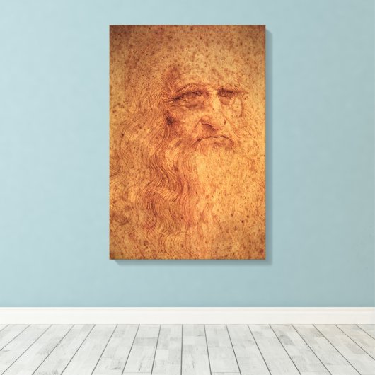 Toile Autoportrait de Léonard de Vinci, Art de la Renais (Insitu (Plancher de Bois))