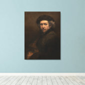Toile Autoportrait de Rembrandt (Insitu (Plancher de Bois))