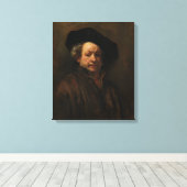 Toile Autoportrait de Rembrandt (Insitu (Plancher de Bois))
