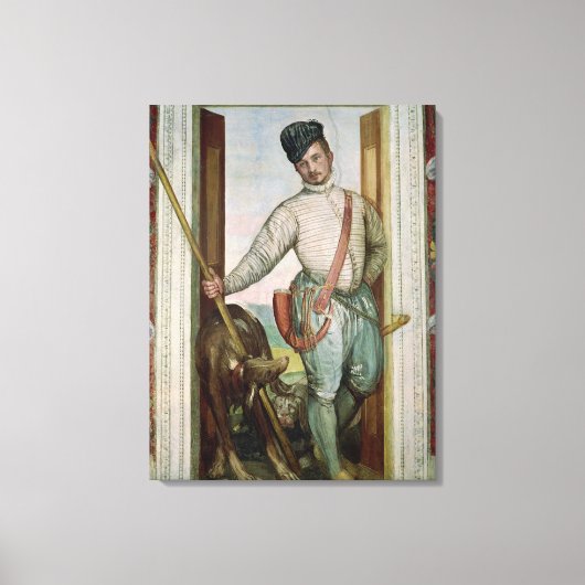 Toile Autoportrait en costume de chasse, 1562 (Recto)