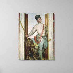 Toile Autoportrait en costume de chasse, 1562