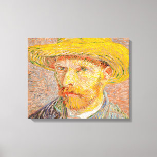 Toile Autoportrait impressionniste de Vincent Van Gogh