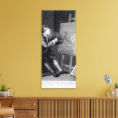 Toile Autoportrait Peinture de la muse de bande dessinée (Insitu(Salon))