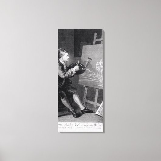 Toile Autoportrait Peinture de la muse de bande dessinée (Recto)