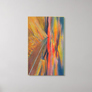 Toile Autoroute US 80 traversant l'état du Sahara améric