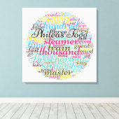 Toile Autour du monde en 80 jours (Insitu (Plancher de Bois))