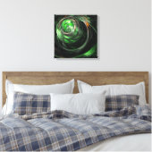 Toile Autour du monde Vert Abstrait Quad Canvas Imprimer (Insitu(Chambre))