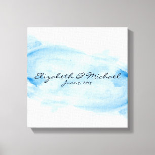 Toile Autre livre d'invités Stretted Canvas aquarelle