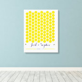 Toile Autre mariage livre d'invité signature de miel d'a (Insitu (Plancher de Bois))