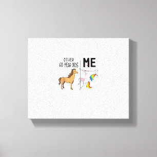 Toile Autres cadeaux de licorne 60 ans anniversaire et m