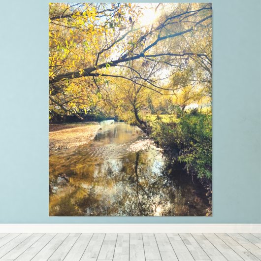 Toile Autumn by the river (Insitu (Plancher de Bois))