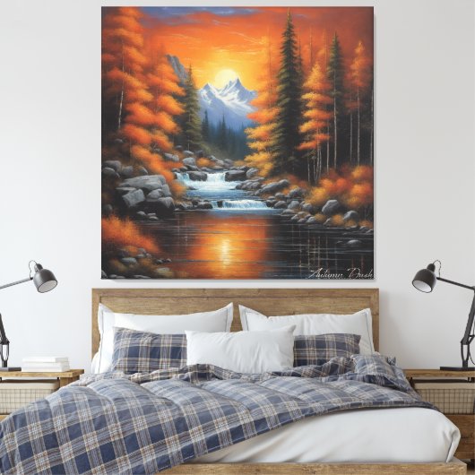 Toile Autumn Dusk 01 (Insitu(Chambre))