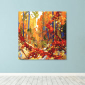 Toile Autumn Garland, art de Tom Thomson, (Insitu (Plancher de Bois))