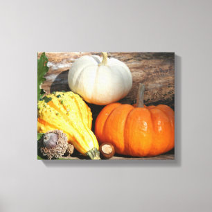 Toile Autumn Gourds Automne Art Décoratif Canvas