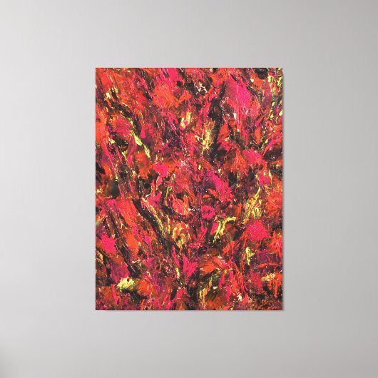 Toile "Autumn Rains", acrylic, abstract, impressionism (Recto)