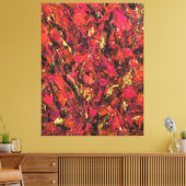 Toile "Autumn Rains", acrylic, abstract, impressionism (Insitu(Salon))