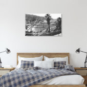 Toile Avalon, CA Père Noël Catalina Island Vue du port (Insitu(Chambre))
