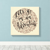 Toile Avançons dans une aventure (Insitu (Plancher de Bois))