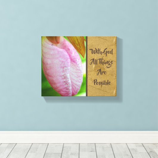 Toile Avec Dieu Toutes Les Choses Possible Inspiration (Insitu (Plancher de Bois))