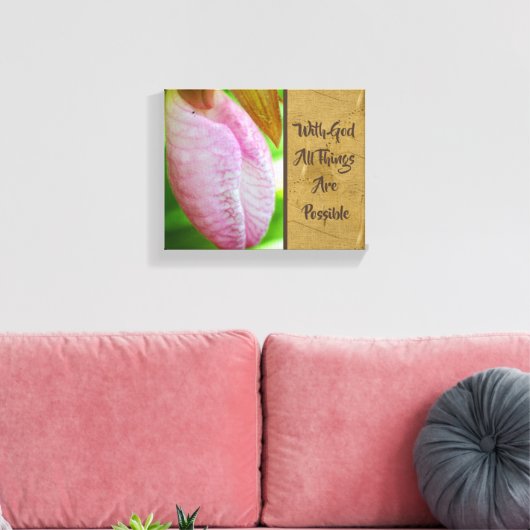 Toile Avec Dieu Toutes Les Choses Possible Inspiration (Insitu(Salon))