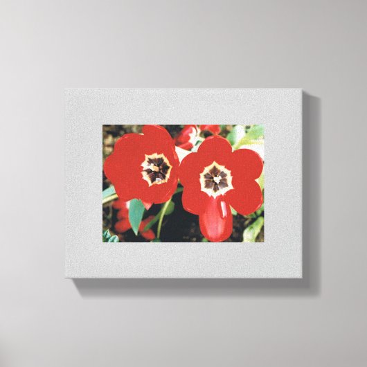 Toile avec tulipes rouges (Recto)