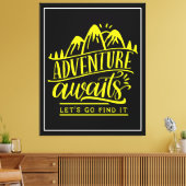 Toile Aventure Attend Allons le trouver (Insitu(Salon))