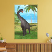 Toile Aventure de dinosaure à long cou dans la jungle (Insitu(Salon))